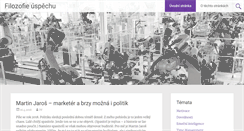 Desktop Screenshot of filosofie-uspechu.cz